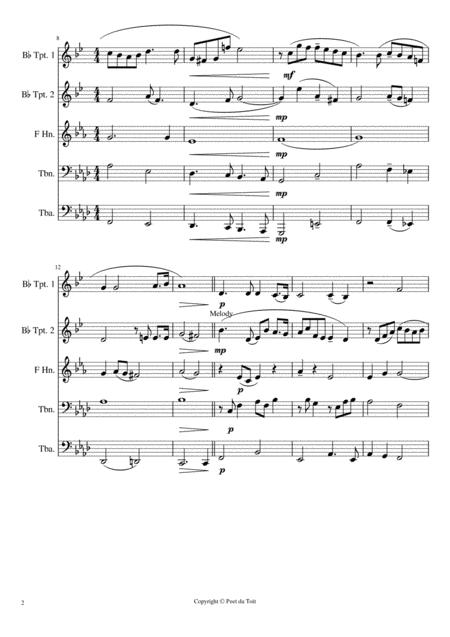 Cinema Paradiso Love Theme Ennio Morricone Brass Quintet Page 2