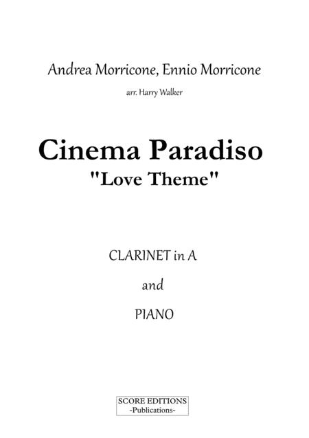 Cinema Paradiso Love Theme For Clarinet In A And Piano Page 2