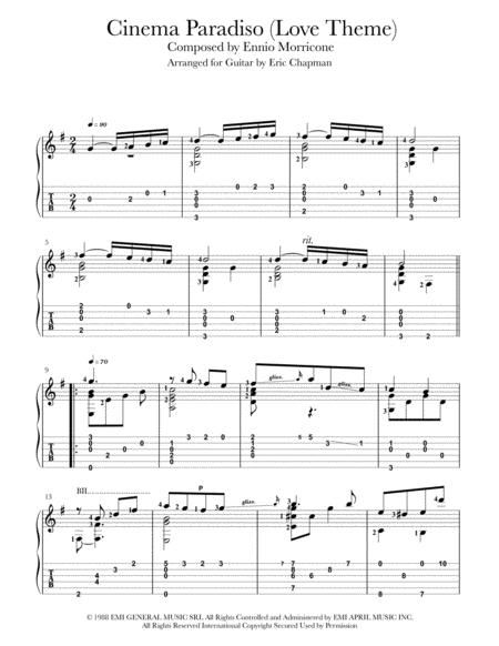 Cinema Paradiso Love Theme Guitar Solo Page 2