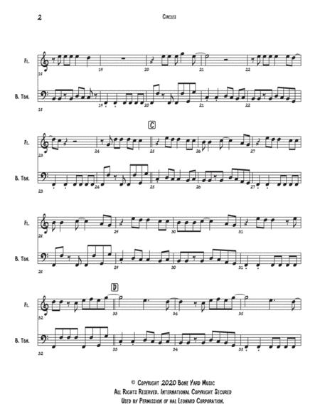 Circles Flute Bass Trombone Duet Page 2