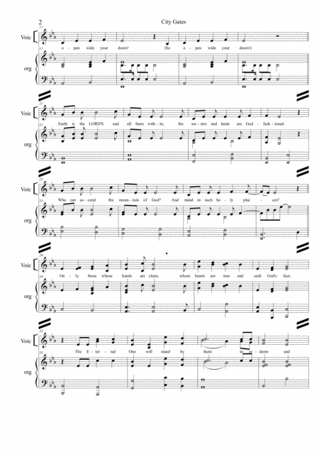City Gates Eb 04 Organ Part W Vocal Lead Page 2