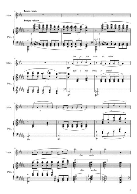 Clair De Lune Debussy For Soprano Saxophone And Piano Page 2