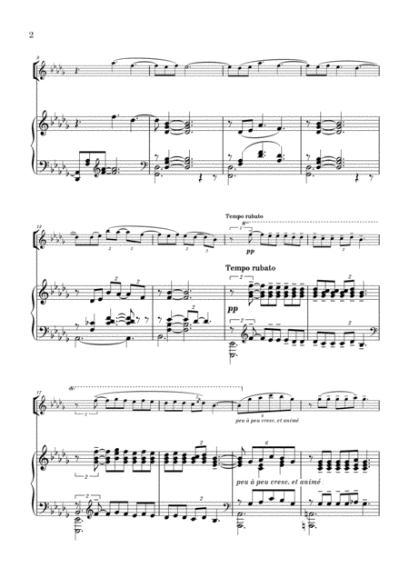 Clair De Lune For Flute And Piano From Suite Bergamasque Page 2