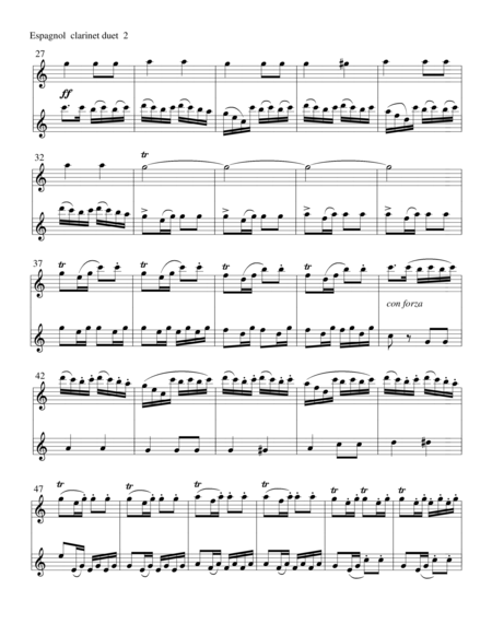 Clarinet Duet Capriccio Espagnol By Rimsky Korsakov Page 2