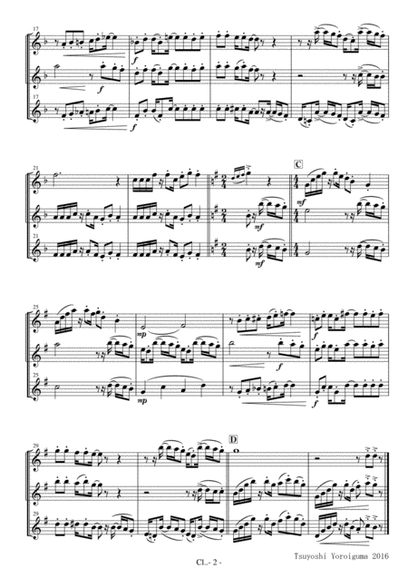 Clarinet Trio Under The Sea From The Little Mermaid Page 2