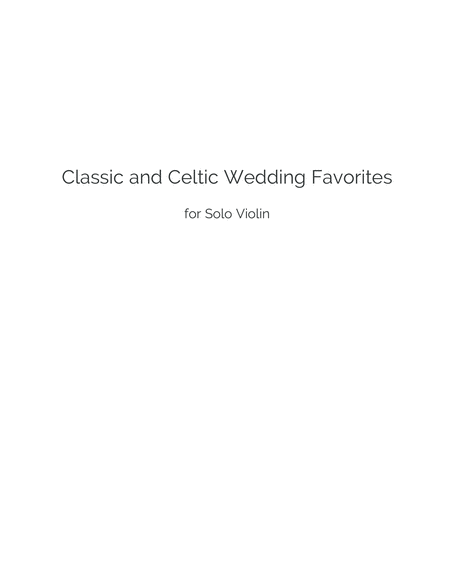 Classic And Celtic Wedding Favorites For Violin Page 2