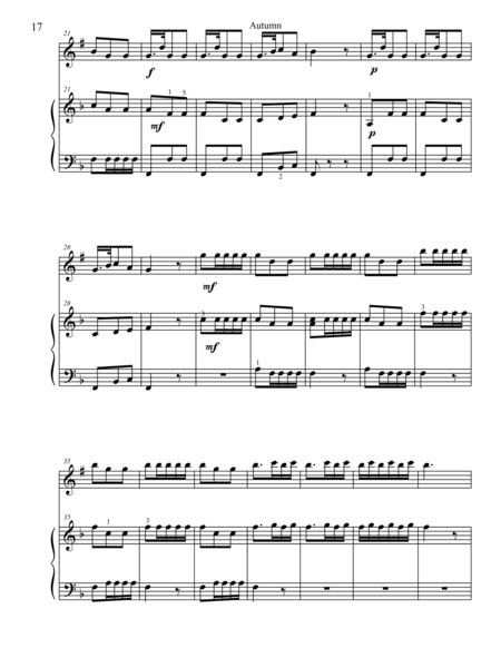 Classical Duets For Clarinet Piano Autumn From Vivaldis Four Seasons Page 2