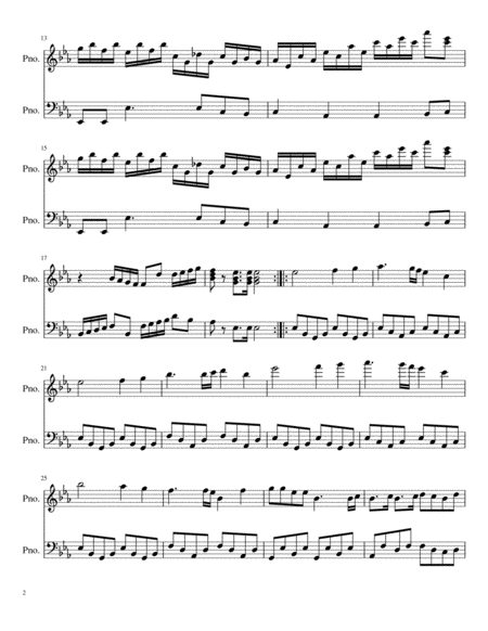 Classical Piano Piece No 1 Page 2