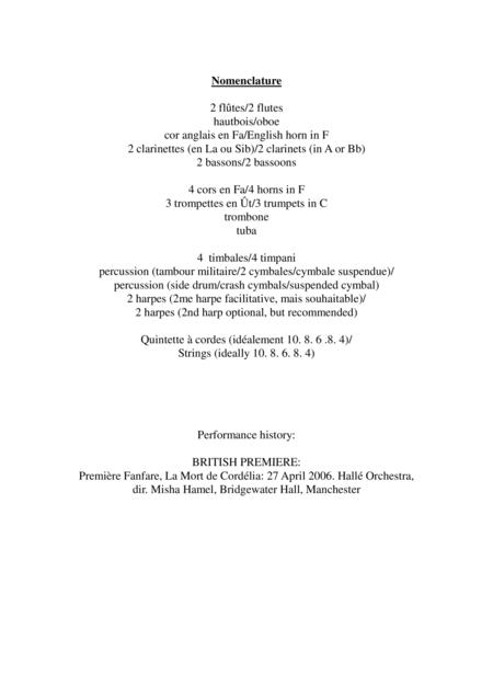 Claude Debussy Le Roi Lear Suite For Orchestra Score Only Page 2