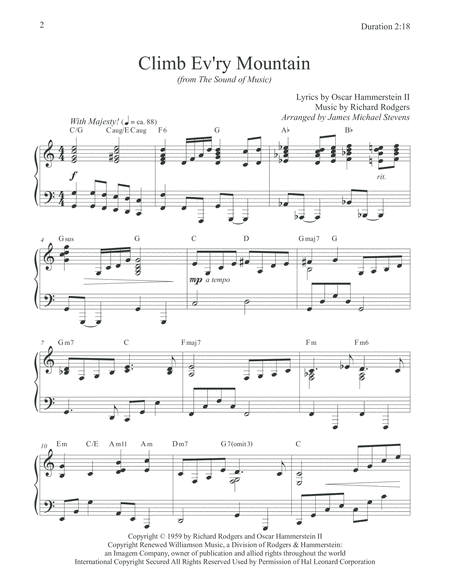 Climb Ev Ry Mountain From The Sound Of Music Page 2