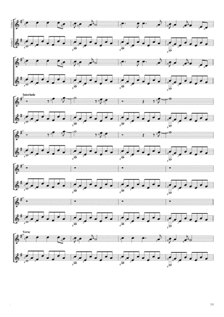 Clocks Duet Guitar Score Page 2