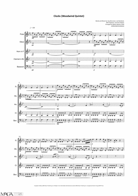 Clocks For Woodwind Quintet Page 2