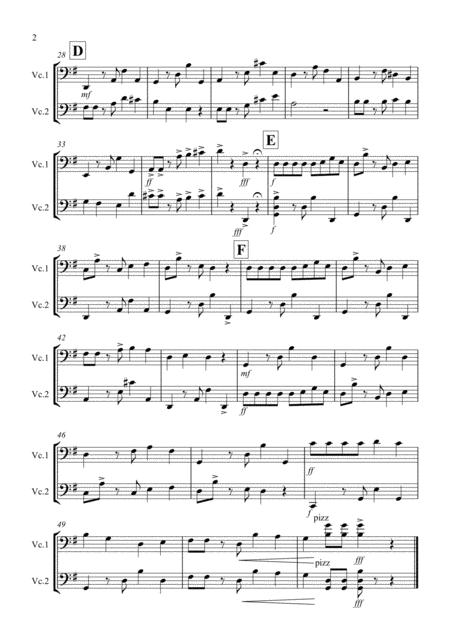 Coffee Cup Calypso For Cello Duet Page 2