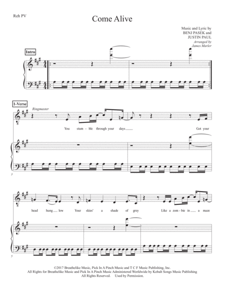 Come Alive For Satb Choir Page 2