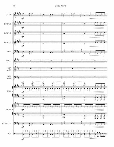 Come Alive From The Greatest Showman Full Score And Parts Page 2