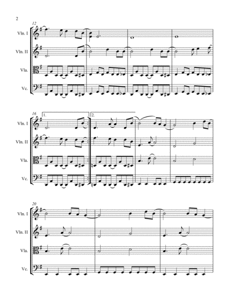 Come As You Are String Quartet Page 2