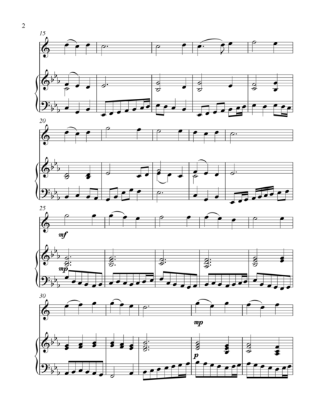 Come Christians Join To Sing Treble Eb Instrument Solo Page 2