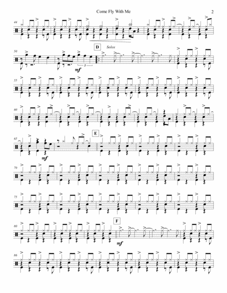 Come Fly With Me Strings Drum Set Page 2