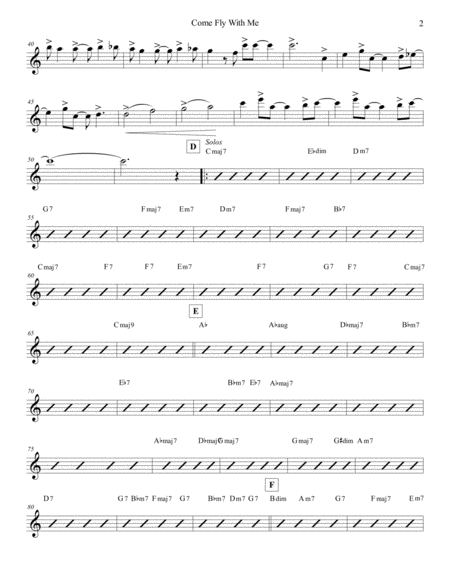 Come Fly With Me Violin 1 Page 2