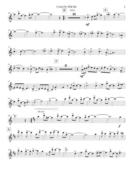 Come Fly With Me Violin 2 Page 2