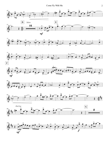 Come Fly With Me Violin 3 Page 2