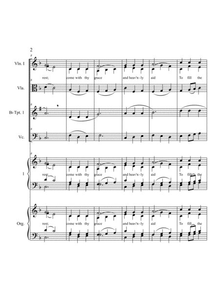Come Holy Ghost Lambillotte Hymn Concertante Version Ii Page 2