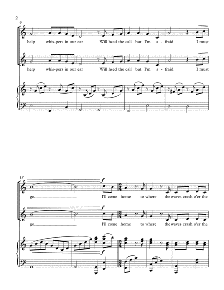 Come Home To Nova Scotia Sa Choir And Piano Page 2