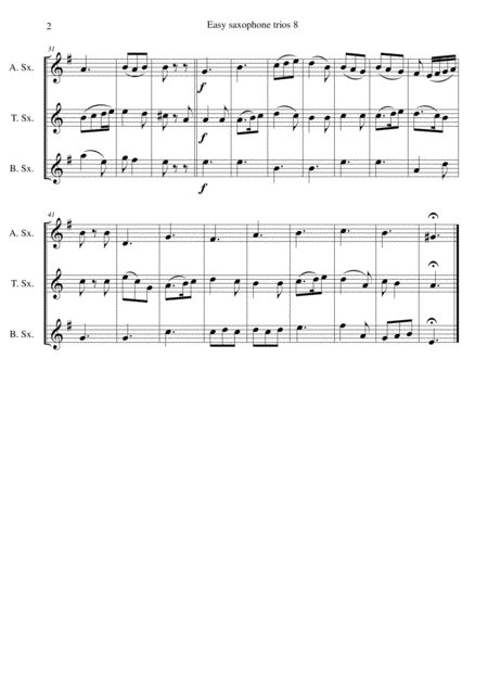 Come Live With Me For Saxophone Trio Page 2
