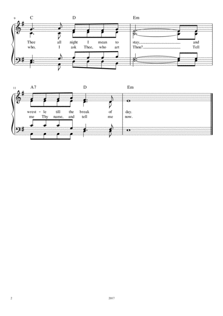 Come O Thou Traveler Unknown Satb With Guitar Chords Page 2