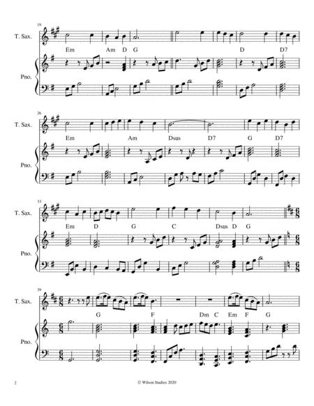 Come Thou Long Expected Jesus Tenor Saxophone Solo Page 2