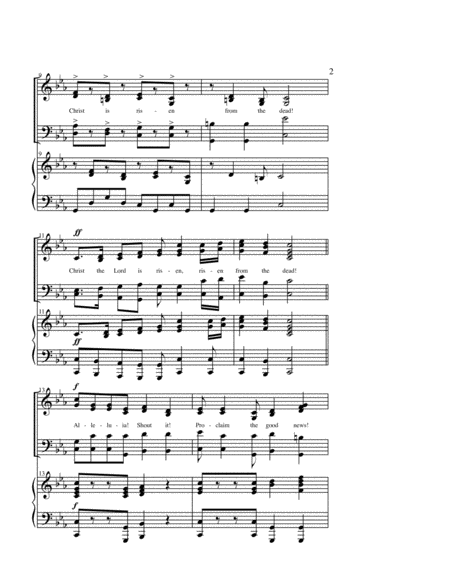 Come With Great Elation Choral Anthem Satb Trumpet Trombone Tuba Page 2