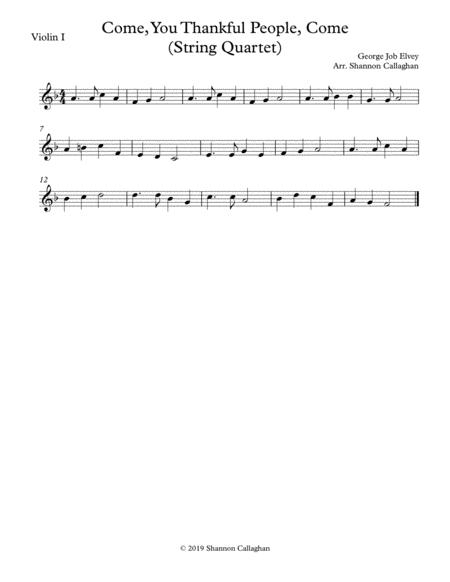 Come You Thankful People Come String Quartet Page 2