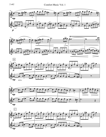 Comfort Music For Oboe Duet Page 2