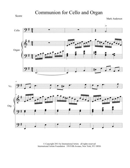 Communion For Cello And Organ Page 2