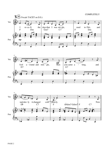 Completely Caro Emerald Piano Vocal Page 2