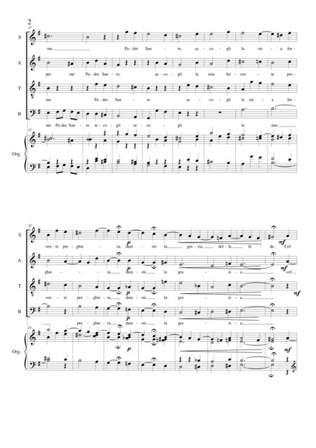 Con Te Signore Choir Satb And Organ Page 2