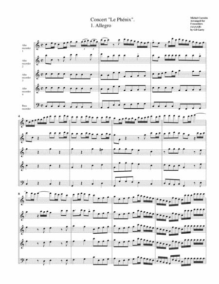 Concert Le Phnix Arrangement For 5 Recorders Page 2