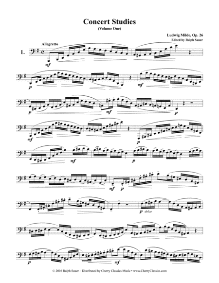 Concert Studies For Bass Trombone Or Tuba Volume 1 Page 2