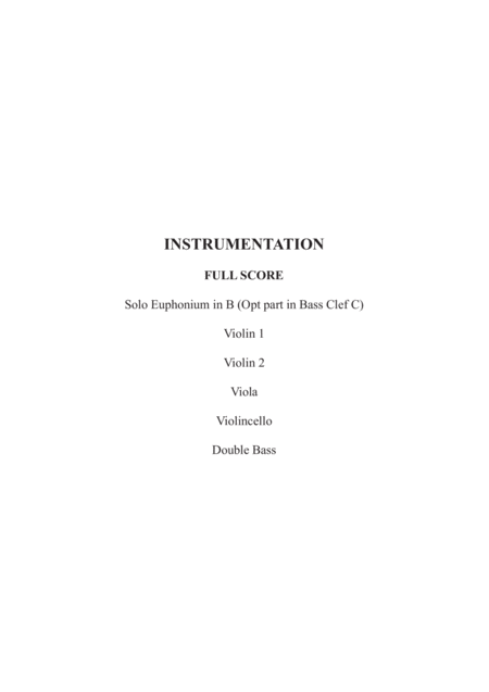 Concertino For Euphonium And String Quintet Score And Parts Page 2