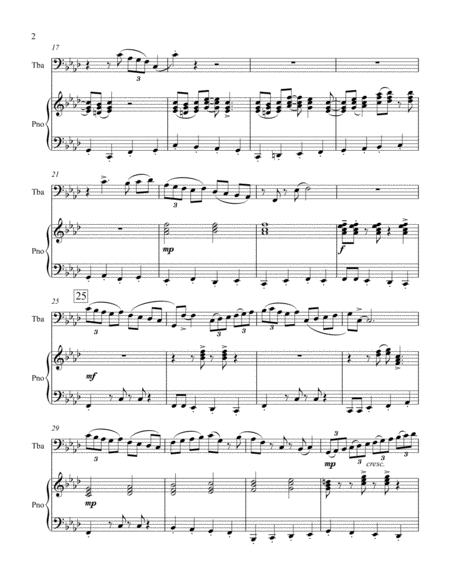 Concerto Alla Jazz For Tuba And Piano Page 2