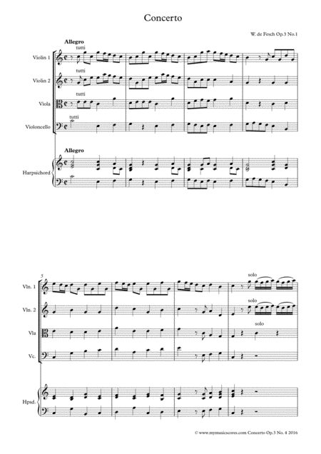 Concerto For 2 Violins And String Orchestra Op 3 No 1 Page 2