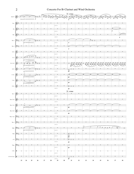 Concerto For Clarinet And Wind Band Page 2