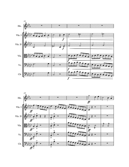 Concerto For Horn And Strings Page 2