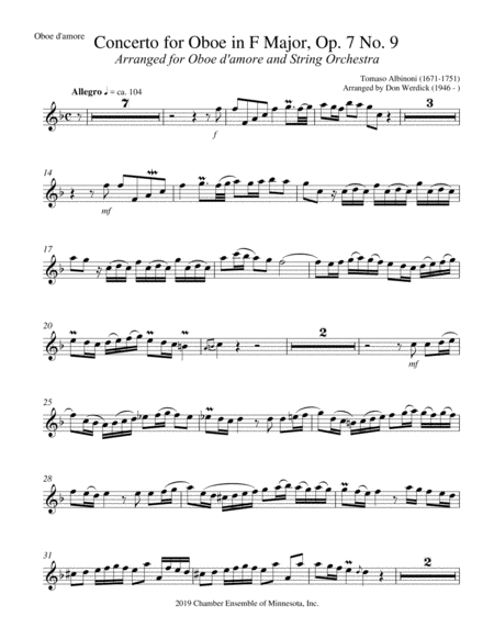Concerto For Oboe D Amore In F Major Op 7 No 9 Page 2