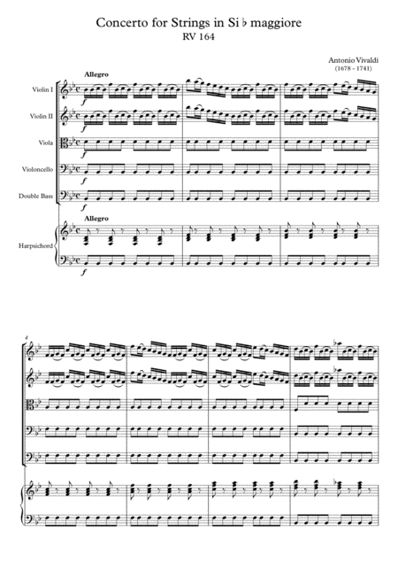 Concerto For Strings In B Flat Major Rv 164 Page 2