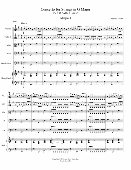 Concerto For Strings In G Mayor Alla Rustica Rv 151 Page 2