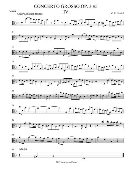 Concerto Grosso Op 3 5 Movement Iv Page 2