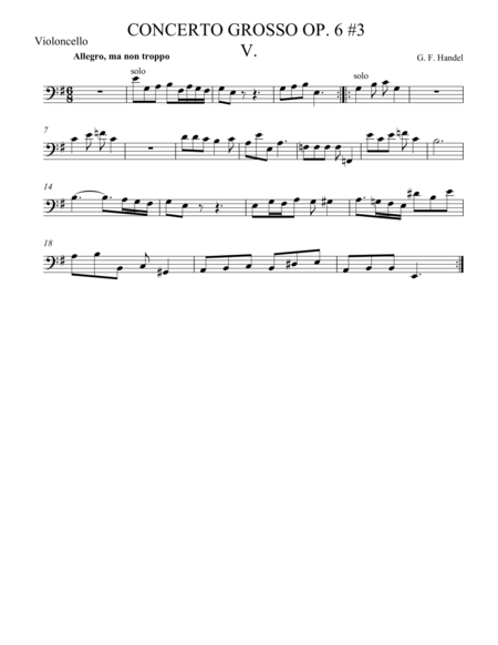 Concerto Grosso Op 6 3 Movement V Page 2