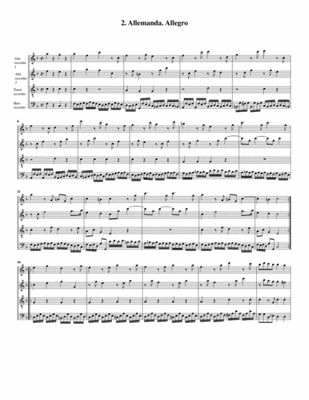 Concerto Grosso Op 6 No 11 Arrangement For 4 Recorders Page 2