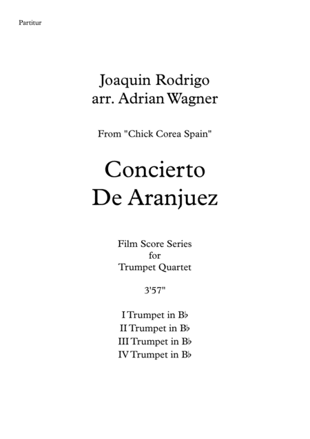 Concierto De Aranjuez Trumpet Quartet Arr Adrian Wagner Page 2